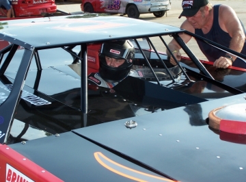Getting ready to make some practice laps