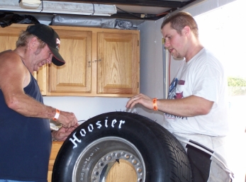 Getting tires ready
